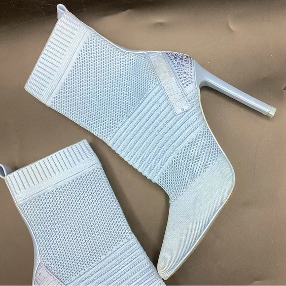 Steve Madden Maxwelle Light Blue Rhinestone Accent Bootie - Picture 2 of 9